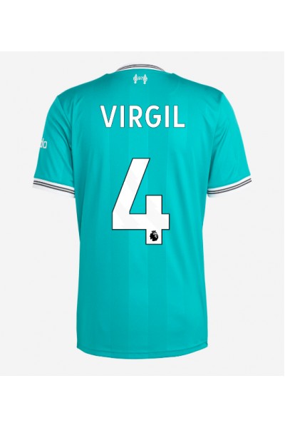 Liverpool Virgil van Dijk #4 Jalkapallovaatteet Kolmaspaita 2025-26 Lyhythihainen Liverpool Virgil van Dijk #4 Jalkapallovaatteet Kolmaspaita 2025-26 Lyhythihainen